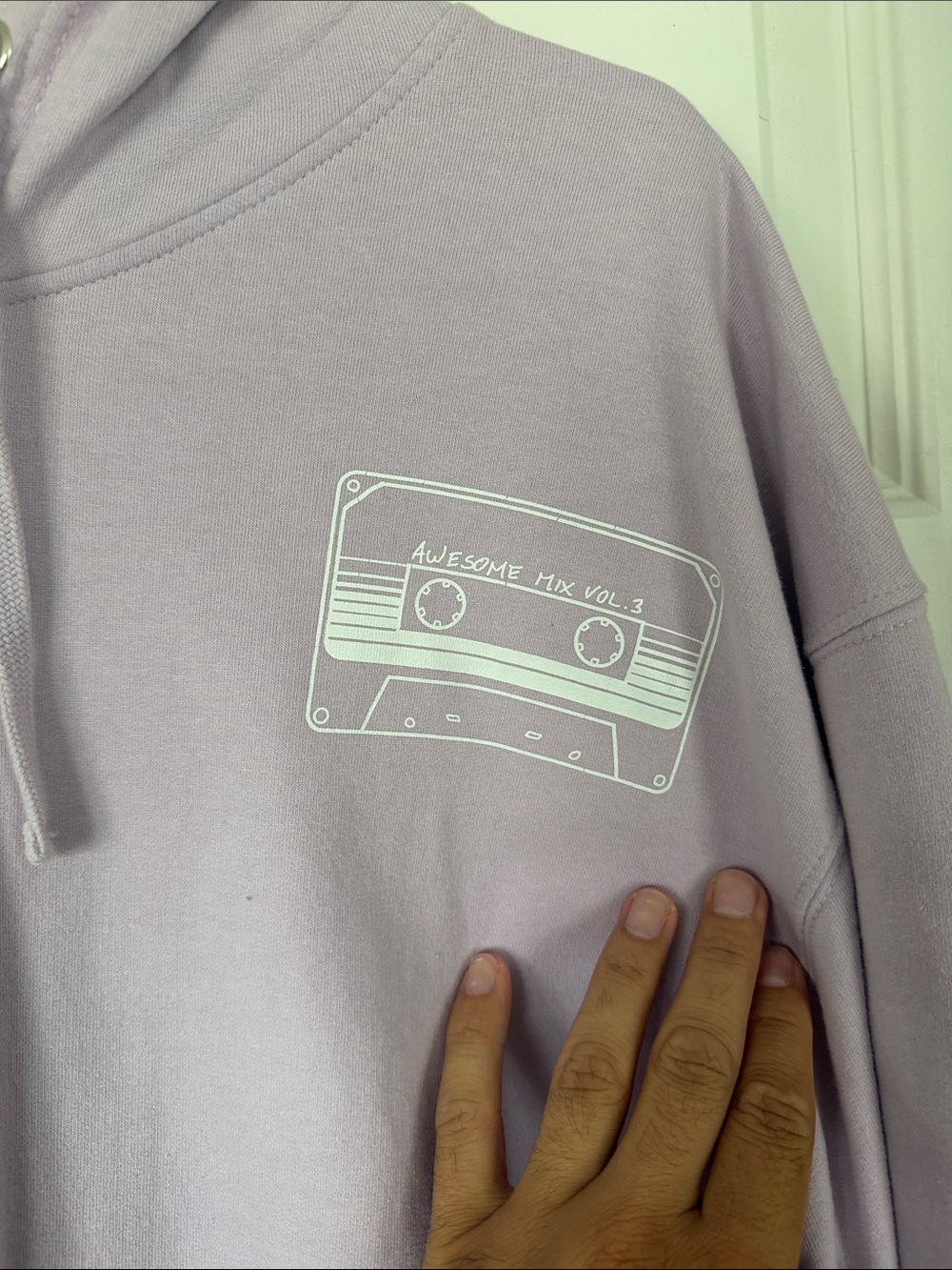 Guardians of the Galaxy Lavender Cassette Graphic Hoodie - Picture 2 of 4